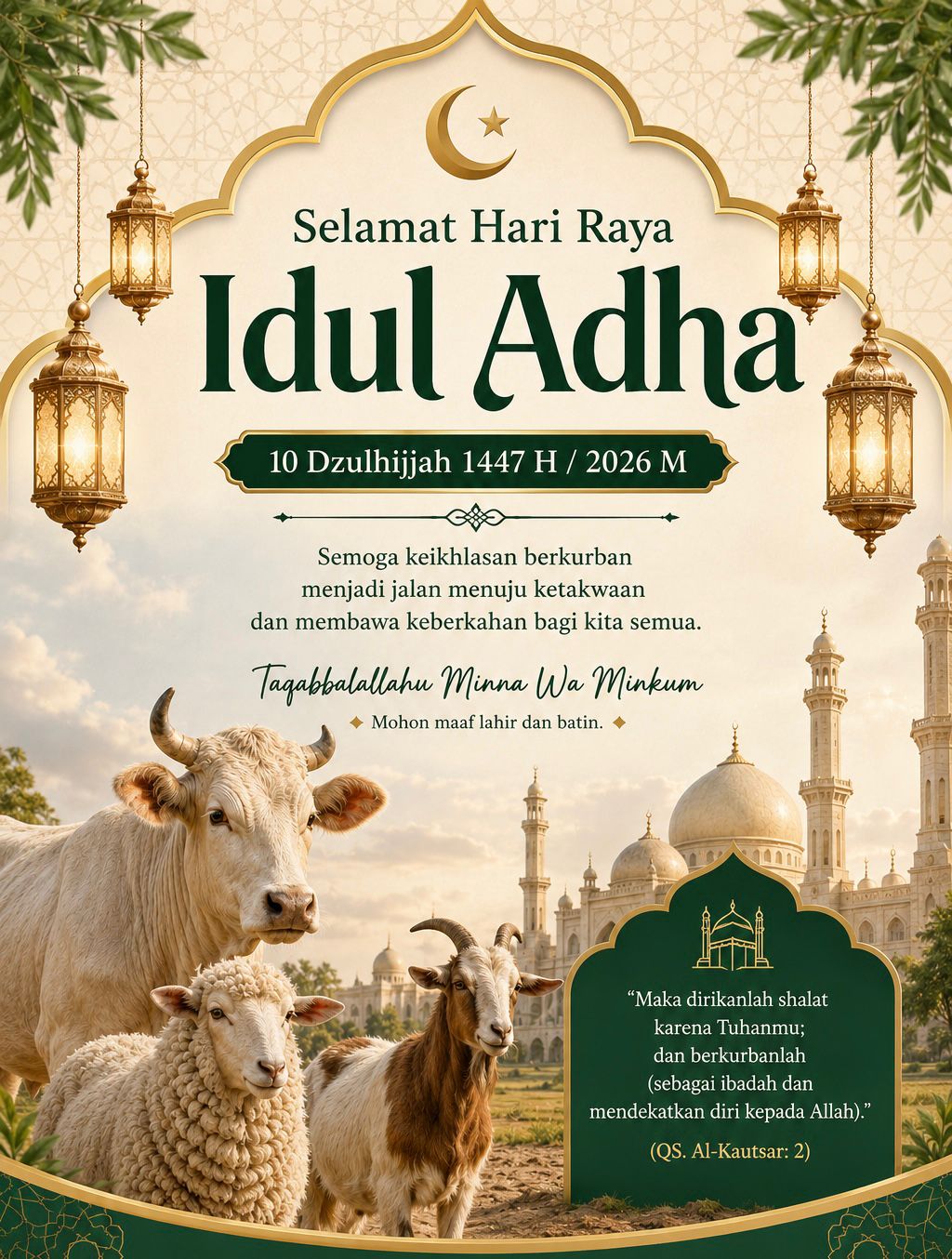 Selamat Idul Adha Mubarak 1447 H