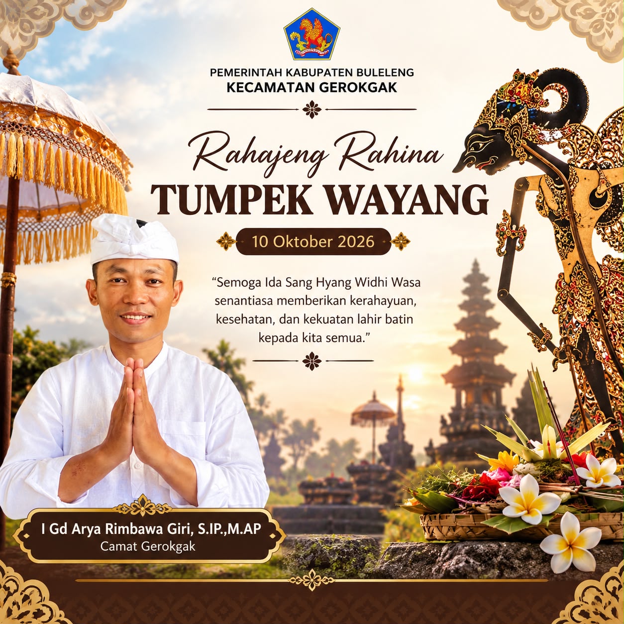 Selamat Hari Suci Tumpek Wayang
